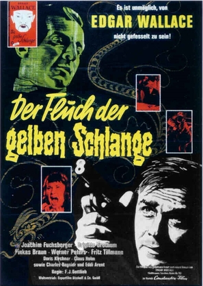 Der Fluch der gelben Schlange - German Movie Poster (thumbnail)