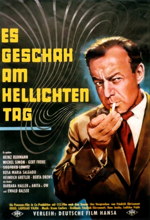 Es geschah am hellichten Tag - German Movie Poster (thumbnail)