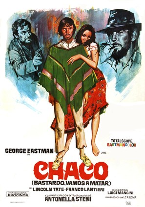 Bastardo, vamos a matar - Spanish Movie Poster (thumbnail)