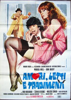 Amori, letti e tradimenti - Italian Movie Poster (thumbnail)