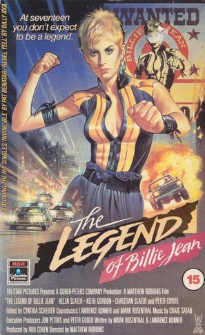 The Legend of Billie Jean - British VHS movie cover (thumbnail)