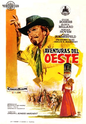 Aventuras del Oeste - Spanish Movie Poster (thumbnail)