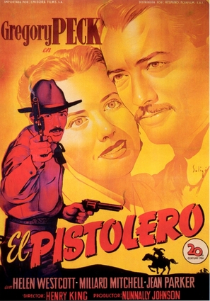 The Gunfighter - Spanish Movie Poster (thumbnail)