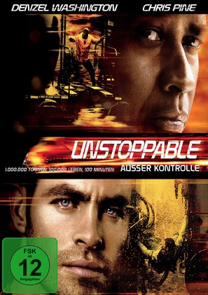 Unstoppable - German DVD movie cover (thumbnail)