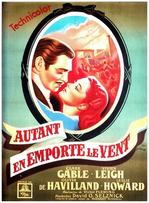 Gone with the Wind - French Movie Poster (thumbnail)