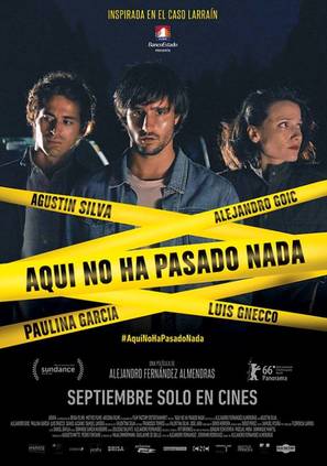 Aqu&iacute; no ha pasado nada - Chilean Movie Poster (thumbnail)