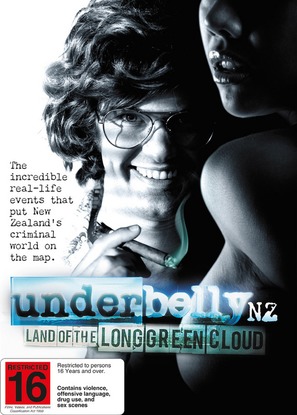 &quot;Underbelly: Land of the Long Green Cloud&quot; - New Zealand DVD movie cover (thumbnail)