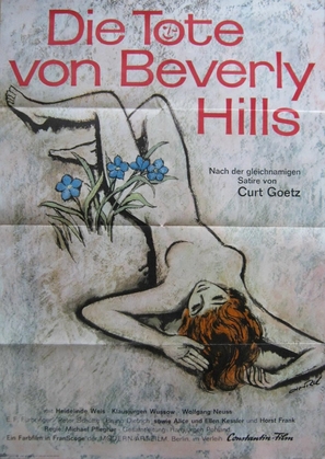 Die Tote von Beverly Hills - German Movie Poster (thumbnail)