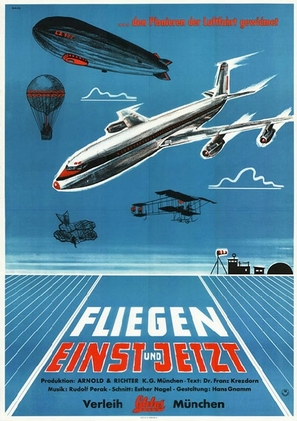Fliegen - einst und jetzt - German Movie Poster (thumbnail)