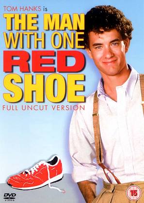 The Man with One Red Shoe - British DVD movie cover (thumbnail)