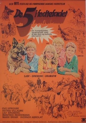 5 i fedtefadet, De - Danish poster (thumbnail)