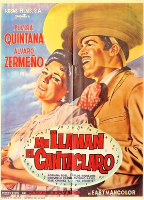 Me llaman el cantaclaro - Mexican Movie Poster (thumbnail)