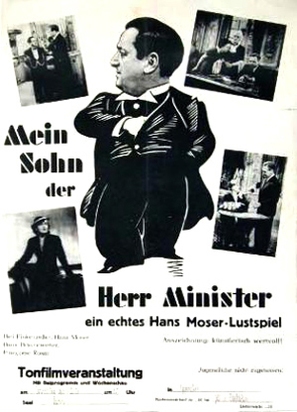 Mein Sohn, der Herr Minister - German Movie Poster (thumbnail)