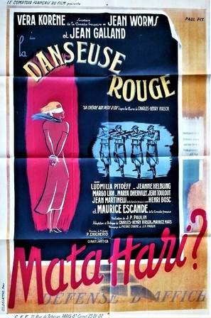 La danseuse rouge - French Movie Poster (thumbnail)