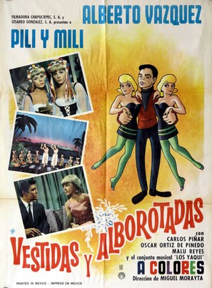 Vestidas y alborotadas - Mexican Movie Poster (thumbnail)