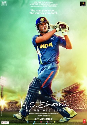 M.S Dhoni: The Untold Story - Indian Movie Poster (thumbnail)