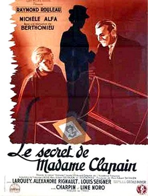 Le secret de Madame Clapain - French Movie Poster (thumbnail)