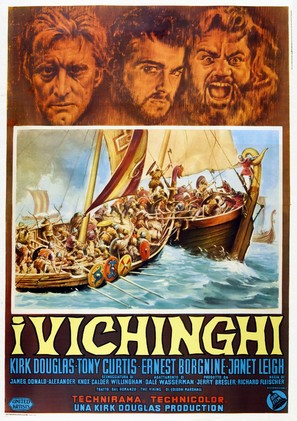 The Vikings - Italian Movie Poster (thumbnail)