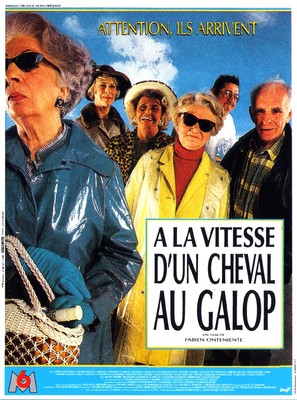&Agrave; la vitesse d&#039;un cheval au galop - French Movie Poster (thumbnail)