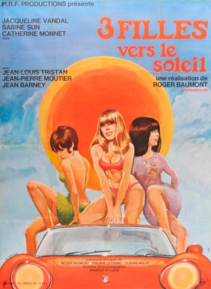 Trois filles vers le soleil - French Movie Poster (thumbnail)