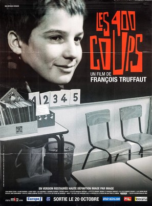 Les quatre cents coups - French Movie Poster (thumbnail)