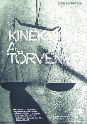 Kinek a t&ouml;rv&eacute;nye? - Hungarian Movie Poster (thumbnail)