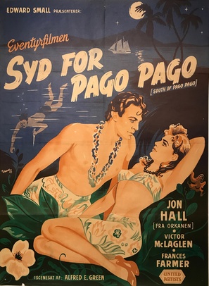 South of Pago Pago - Danish Movie Poster (thumbnail)