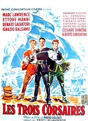 I tre corsari - Belgian Movie Poster (thumbnail)