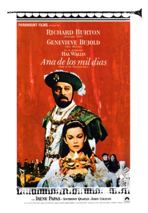 Anne of the Thousand Days - Spanish Movie Poster (thumbnail)