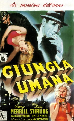 The Human Jungle - Italian Movie Poster (thumbnail)