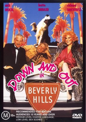 Down and Out in Beverly Hills - Australian DVD movie cover (thumbnail)