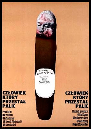 Mannen som slutade r&ouml;ka - Polish Movie Poster (thumbnail)