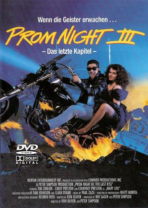 Prom Night III: The Last Kiss - German DVD movie cover (thumbnail)