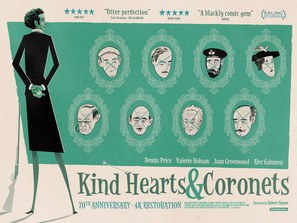 Kind Hearts and Coronets - British Movie Poster (thumbnail)