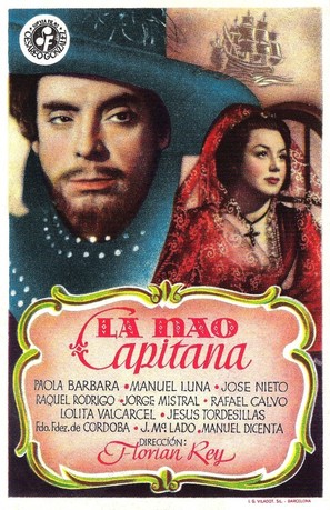 La nao Capitana - Spanish Movie Poster (thumbnail)