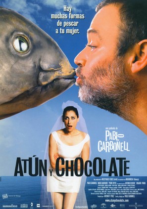 At&uacute;n y chocolate - Spanish Movie Poster (thumbnail)