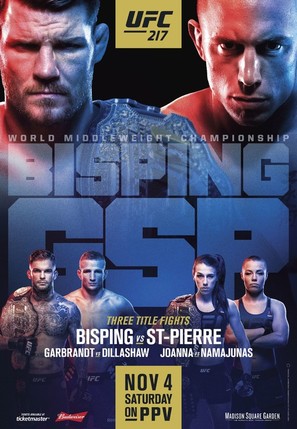 UFC 217: Bisping vs. St-Pierre - Movie Poster (thumbnail)