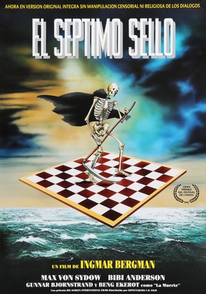 Det sjunde inseglet - Spanish Movie Poster (thumbnail)