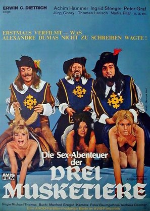 Die Sexabenteuer der drei Musketiere - German Movie Poster (thumbnail)