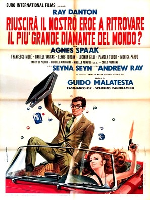 Riuscir&agrave; il nostro eroe a ritrovare il pi&ugrave; grande diamante del mondo? - Italian Movie Poster (thumbnail)