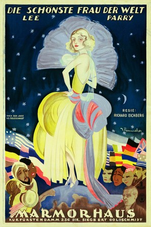 Die sch&ouml;nste Frau der Welt - German Movie Poster (thumbnail)