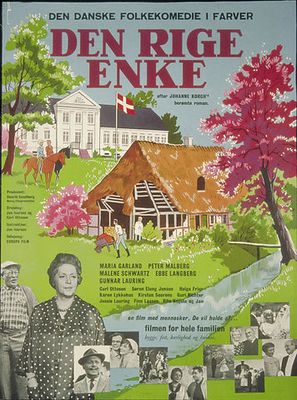 Den rige enke - Danish Movie Poster (thumbnail)