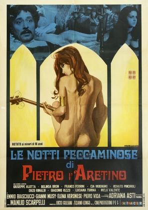 Le notti peccaminose di Pietro l&#039;Aretino - Italian Movie Poster (thumbnail)