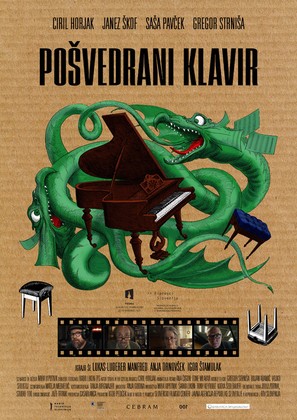 Wracked piano - Slovenian Movie Poster (thumbnail)