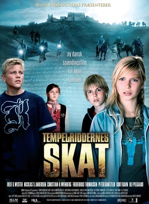 Tempelriddernes skat - Danish Movie Poster (thumbnail)