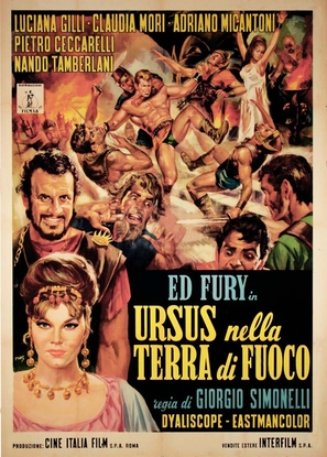 Ursus nella terra di fuoco - Italian Movie Poster (thumbnail)