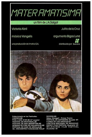 Mater amat&iacute;sima - Spanish Movie Poster (thumbnail)