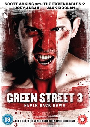 Green Street 3: Never Back Down - British DVD movie cover (thumbnail)
