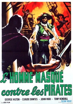 L&#039;uomo mascherato contro i pirati - French Movie Poster (thumbnail)