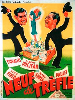 Neuf de tr&egrave;fle - French Movie Poster (thumbnail)